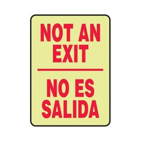 LUMIGLOW BILINGUAL SAFETY SIGN SBMEXT917GF